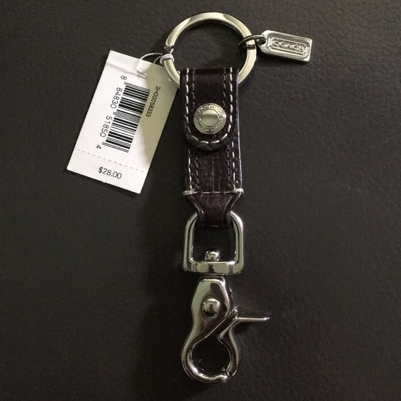 Coach Other - Coach Key Ring Brown Leather